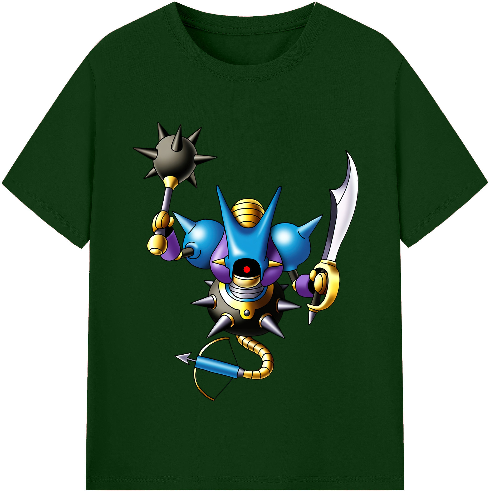 （画像用） ドラゴンクエスト Doragon Kuesuto Dragon Quest 綿100％半袖Tシャツ（フロントプリント）